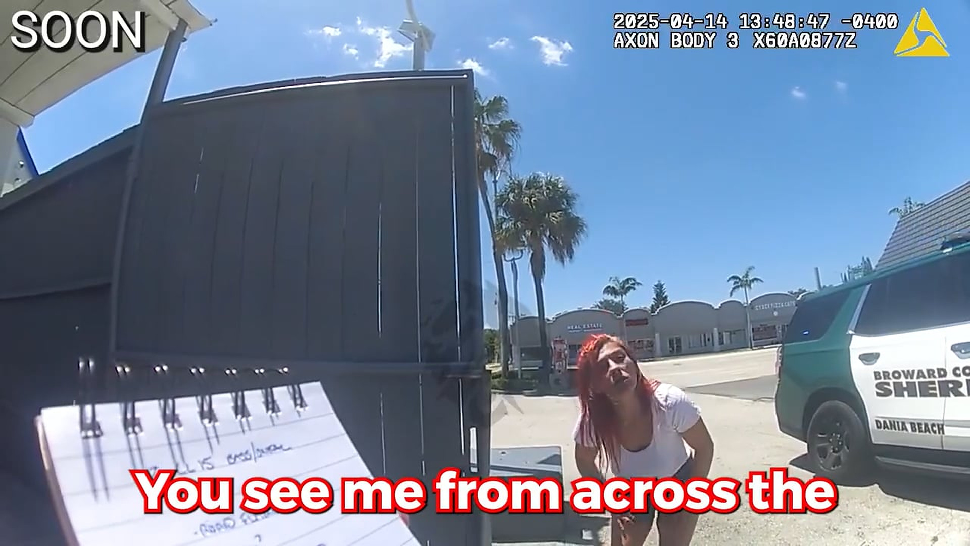 H1507001 Florida Woman Causes Parking Lot Chaos, Instantly Regrets It Police B