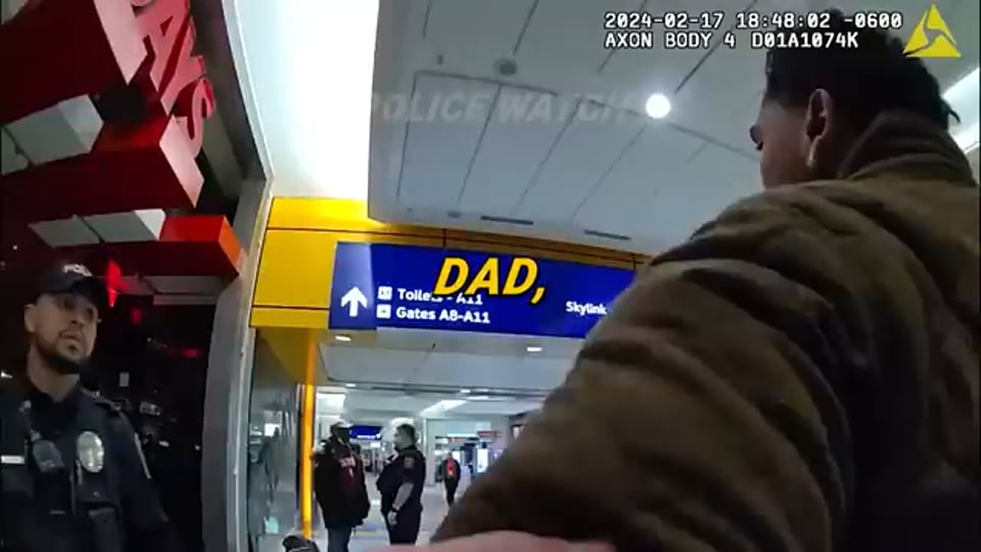H0508039_Dad & Son Get Into Physical Altercation and Chaos Erupts At The Airport