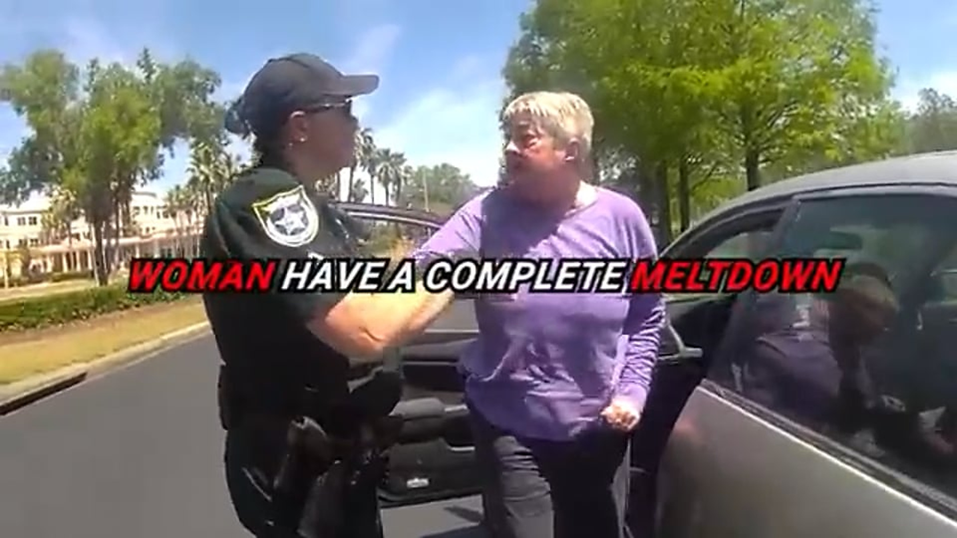 H0808011_Entitled Woman Has A Complete Meltdown During Traffic Stop